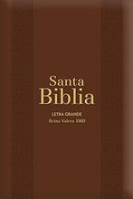 Cargar imagen en el visor de la galería, BIBLIA REINA VALERA 1960 LETRA GRANDE- FONT 12 TAMAÑO MANUAL MARRÓN CON ÍNDICE Y CIERRE