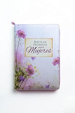 Cargar imagen en el visor de la galería, SANTA BIBLIA DE PROMESAS REINA VALERA 1960 LETRA GIGANTE 13 PUNTOS IMITACIÓN PIEL FLORAL CON CIERRE CON ÍNDICE