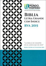 Cargar imagen en el visor de la galería, BIBLIA RVA 2015 LETRA GRANDE CON ÍNDICE