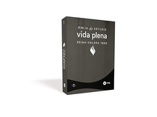 Cargar imagen en el visor de la galería, RV1960 BIBLIA DE ESTUDIO DE LA VIDA PLENA- LEATHERSOFT ROJO- BEIGE, EDICIÓN LETRA ROJA