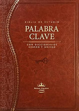 Cargar imagen en el visor de la galería, BIBLIA DE ESTUDIO PALABRA CLAVE MARRÓN CON ÍNDICE