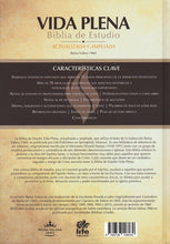 Cargar imagen en el visor de la galería, BIBLIA REINA VALERA 1960 VIDA PLENA DE ESTUDIO- ACTUALIZADA Y AMPLIADA TAPA DURA