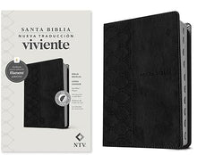 Cargar imagen en el visor de la galería, BIBLIA MANUAL NUEVA TRADUCCIÓN VIVIENTE LETRA GRANDE CON FILAMENT- SENTIPIEL NEGRO