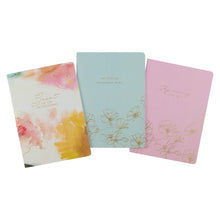 Cargar imagen en el visor de la galería, NOTEBOOK SET 3 PC GREAT IS THY FAITHFULNESS PASTEL MEADOW LARGE