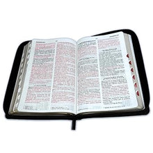 Cargar imagen en el visor de la galería, RV60 BIBLIA CON CIERRE 12 PUNTOS LETRA GRANDE CON ÍNDICE