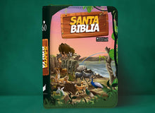 Cargar imagen en el visor de la galería, BIBLIA REINA VALERA 1960 PARA NIÑOS VINILO CON CIERRE LETRA GRANDE