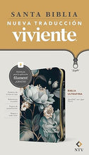 Cargar imagen en el visor de la galería, BIBLIA ULTRAFINA NUEVA TRADUCCIÓN VIVIENTE CON ZIPPER CON FILAMENT- FLORAL