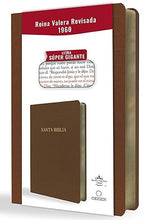 Cargar imagen en el visor de la galería, RVR60 BIBLIA TAMAÑO LETRA SUPER GIGANTE SIMIL PIEL MARRÓN