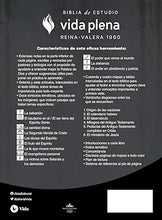 Cargar imagen en el visor de la galería, RV1960 BIBLIA DE ESTUDIO DE LA VIDA PLENA- LEATHERSOFT ROJO- BEIGE, EDICIÓN LETRA ROJA