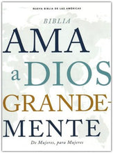 Cargar imagen en el visor de la galería, BIBLIA NUEVA BIBLIA LAS AMERICAS- AMA A DIOS GRANDEMENTE- PASTA BLANDA TURQUESA INTERIOR A CUATRO COLORES