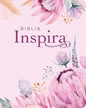Cargar imagen en el visor de la galería, BIBLIA INSPIRA RAMOS AZUL LETRA GRANDE