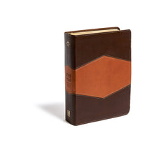 Cargar imagen en el visor de la galería, RVR1960 BIBLIA DE ESTUDIO HOLMAN- LA PALABRA DE DIOS PARA VIDA EN PIEL- DOS TONOS CHOCOLATE Y TERRACOTA