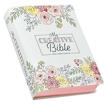 Cargar imagen en el visor de la galería, MY CREATIVE BIBLE- KING JAMES VERSION- PEARLIZED WHITE FAUX LEATHER