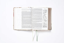 Cargar imagen en el visor de la galería, NUEVA BIBLIA DE LAS AMÉRICAS EDICIÓN ARTÍSTICA ILUSTRADA- LEATHERSOFT MULTICOLOR CREMA PALABRAS DE JESÚS EN ROJO
