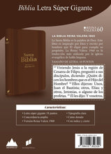 Cargar imagen en el visor de la galería, BIBLIA REINA VALERA 1960 LETRA SUPER GIGANTE- MARRÓN CON ÍNDICE Y CIERRE