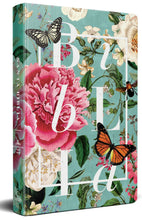 Cargar imagen en el visor de la galería, BIBLIA REINA VALERA 1960 TAPA DURA JARDÍN DE FLORES- LETRA GRANDE TAMAÑO MANUAL FONT 10 5