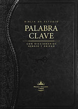 Cargar imagen en el visor de la galería, RVR 1960 BIBLIA DE ESTUDIO PALABRA CLAVE (NEGRO)