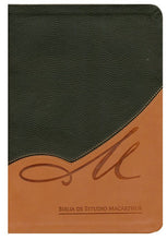 Cargar imagen en el visor de la galería, RV1960 BIBLIA DE ESTUDIO MACARTHUR SIMIL PIEL DUO TONO REINA VALERA 1960