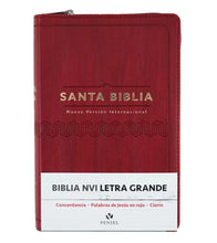 Cargar imagen en el visor de la galería, NVI BIBLIA MANUAL CON CIERRE LETRA 11 PTS