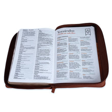 Cargar imagen en el visor de la galería, RV1960 SANTA BIBLIA REINA VALERA TRICOLOR CAFÉ