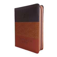 Cargar imagen en el visor de la galería, RV1960 SANTA BIBLIA REINA VALERA TRICOLOR CAFÉ