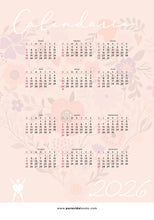 Cargar imagen en el visor de la galería, CALENDARIO 2026 CON VERSÍCULOS BÍBLICOS