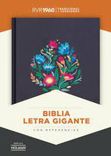 Cargar imagen en el visor de la galería, RVR60 BIBLIA LETRA GIGANTE BORDADO SOBRE TELA CON ÍNDICE TAPA DURA