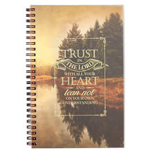 Cargar imagen en el visor de la galería, NOTEBOOK WIREBOUND TRUST IN THE LORD PROV. 3:5