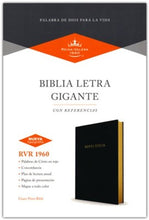 Cargar imagen en el visor de la galería, BIBLIA REINA VALERA 1960- LETRA GIGANTE NEGRO IMITACIÓN PIEL