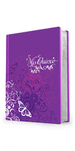 Cargar imagen en el visor de la galería, BIBLIA RV60 MIS QUINCE- AMETHYST SHADES BUTTERFLY- SIMIL PIEL
