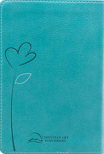 Cargar imagen en el visor de la galería, KJV BIBLE TURQUOISE FAUX LEATHER COMPACT