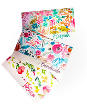 Cargar imagen en el visor de la galería, LIBRETAS ECOGIDA, BENDECIDA, VIRTUOSA ( PAQUETE DE 3)