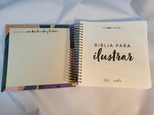 Cargar imagen en el visor de la galería, BIBLIA REINA VALERA 1960 PARA ILUSTRAR- FLORAL SIMIL PIEL