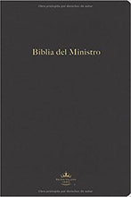 Cargar imagen en el visor de la galería, BIBLIA DE MINISTRO RVR 1960 PIEL NEGRA