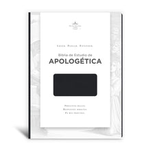 Cargar imagen en el visor de la galería, BIBLIA DE ESTUDIO APOLOGÉTICA REINA VALERA 1960- NEGRO IMITACIÓN PIEL