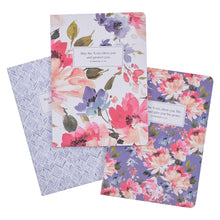 Cargar imagen en el visor de la galería, BLESS AND PROTECT YOU FLORAL LARGE NOTEBOOK SET- NUMBERS 6:24