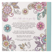 Cargar imagen en el visor de la galería, BE STILL AND KNOW COLORING BOOK WITH SCRIPTURE VERSES FROM PSALMS