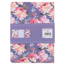 Cargar imagen en el visor de la galería, BLESS AND PROTECT YOU FLORAL LARGE NOTEBOOK SET- NUMBERS 6:24