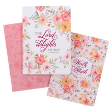 Cargar imagen en el visor de la galería, THE LORD DELIGHTS IN YOU ISAIAH 62:4 NOTEBOOKS SET OF 3