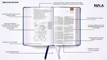 Cargar imagen en el visor de la galería, NBLA-NUEVA BIBLIA DE LAS AMERICAS BIBLIA DE ESTUDIO- TAPA DURA INTERIOR DE DOS COLORES