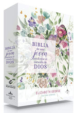 Cargar imagen en el visor de la galería, BIBLIA DE UNA JOVEN CONFORME AL CORAZÓN DE DIOS LUJO FLORAL
