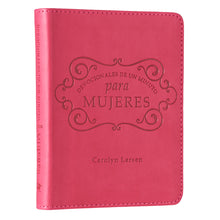Cargar imagen en el visor de la galería, DEVOCIONALES DE UN MINUTO PARA MUJERES- SEMI CUERO ROSADO