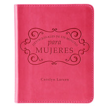 Cargar imagen en el visor de la galería, DEVOCIONALES DE UN MINUTO PARA MUJERES- SEMI CUERO ROSADO