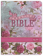 Cargar imagen en el visor de la galería, SILKY FLORAL MY CREATIVE BIBLE FOR GIRLS JOURNALING BIBLE HARD COVER KJV