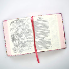 Cargar imagen en el visor de la galería, SILKY FLORAL MY CREATIVE BIBLE FOR GIRLS JOURNALING BIBLE HARD COVER KJV