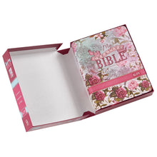 Cargar imagen en el visor de la galería, SILKY FLORAL MY CREATIVE BIBLE FOR GIRLS JOURNALING BIBLE HARD COVER KJV