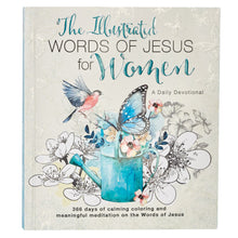 Cargar imagen en el visor de la galería, THE ILLUSTRATED WORDS OF JESUS FOR WOMEN- A DAILY DEVOTIONAL 366 DAYS OF CALMING COLORING AND MEANINGFUL MEDITATION ON THE WORDS OF JESUS