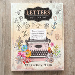 Cargar imagen en el visor de la galería, LETTERS TO LIVE BY COLORING BOOK FOR ADULTS