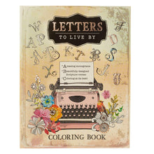 Cargar imagen en el visor de la galería, LETTERS TO LIVE BY COLORING BOOK FOR ADULTS