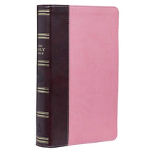 Cargar imagen en el visor de la galería, KJV BIBLE BROWN PINK FAUX LEATHER GIANT PRINT KJV